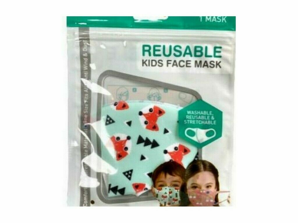 Kids Face Mask Dinosaur Monster Washable Protective Reusable space rainbow sea