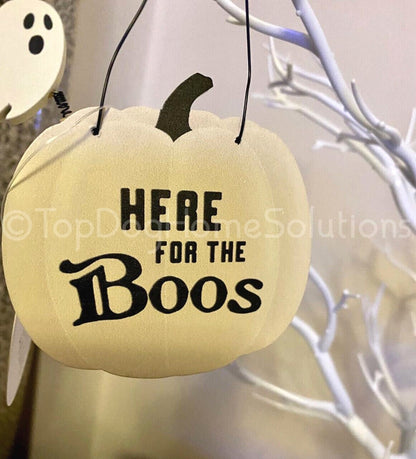 Funny Halloween Sign Hanging Decoration Pumpkin Ghost Bat Rustic Humour joke
