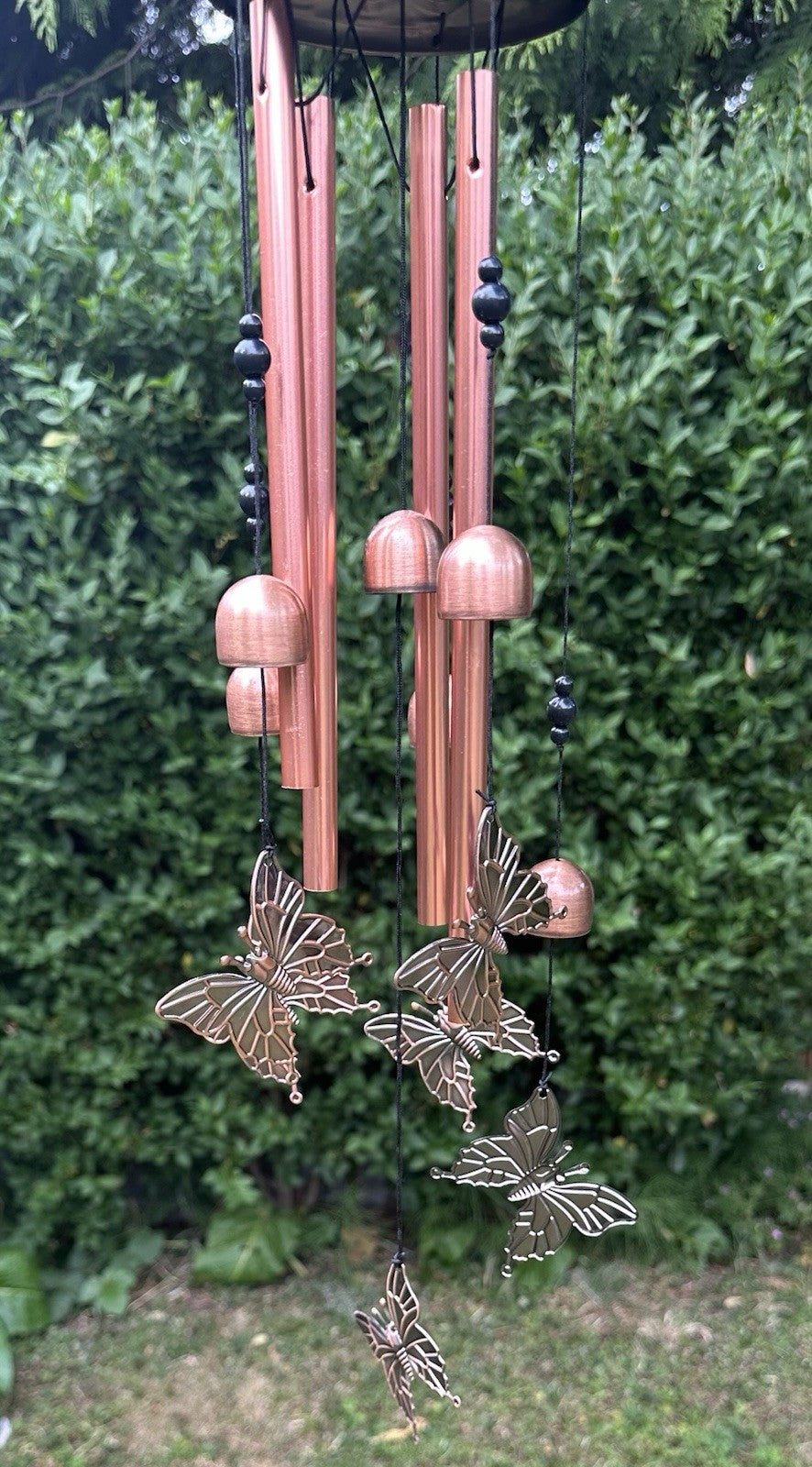 Animal Cat Dog Wind Chime Turtle Butterfly Outdoor Metal Home Patio Porch Garden