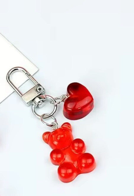 Valentine’s Gummy Bear Key Ring Car Keys Chain Keyring Bear Girlfriend Gift