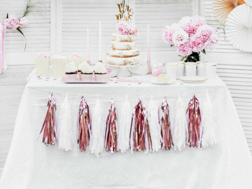 Christmas party Rose Gold 14 Tassel Garland Decoration1.5m string Decoration