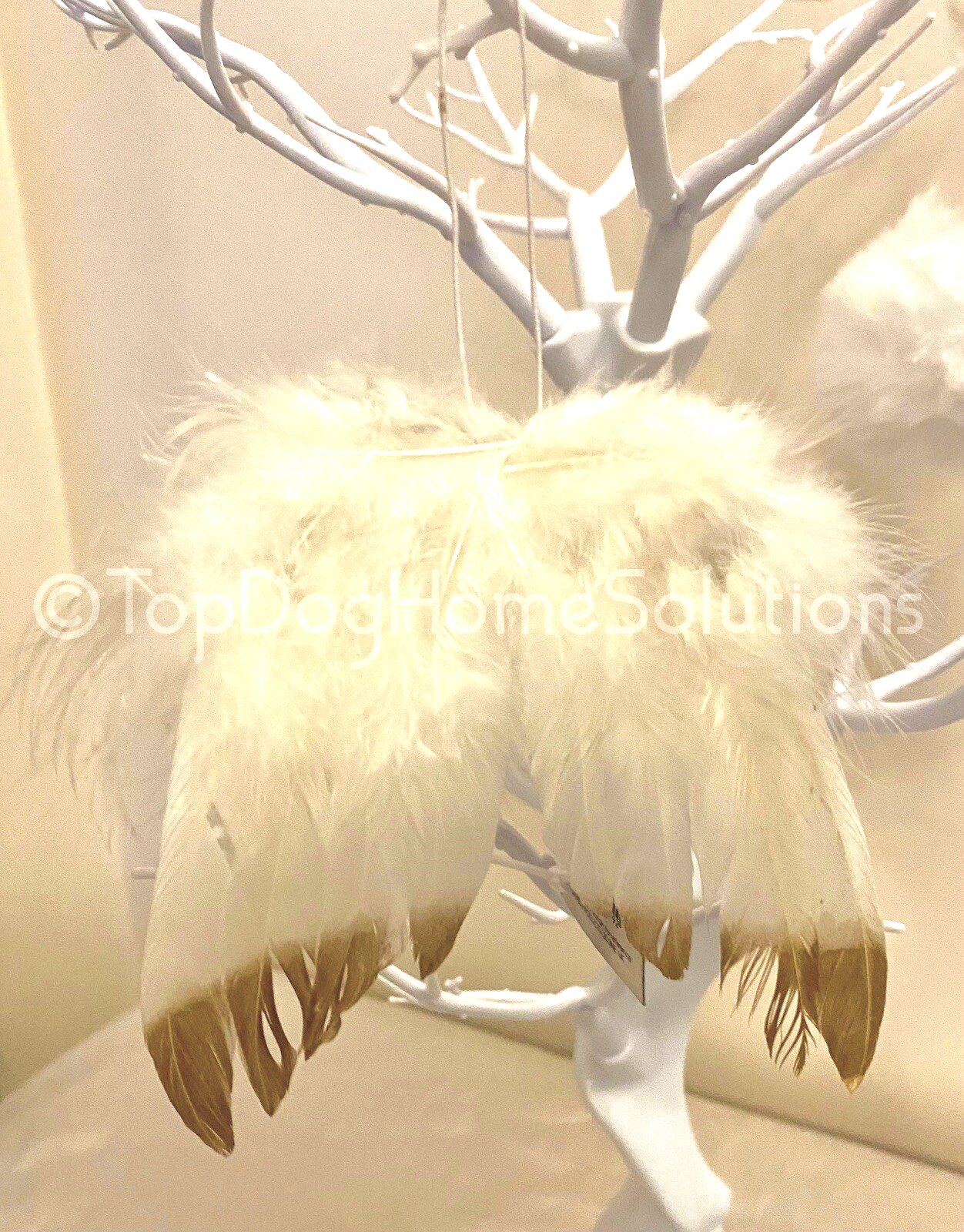 Christmas Guardian Angel Wings Feather Gift Hanging Xmas Tree Decoration