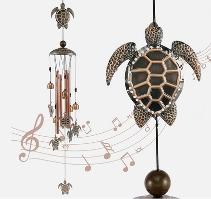 Animal Cat Dog Wind Chime Turtle Butterfly Outdoor Metal Home Patio Porch Garden