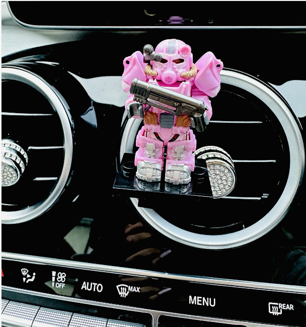 Fallout T60 Car Air Freshener Mini Figure Gaming Clip Vent Scent Gift
