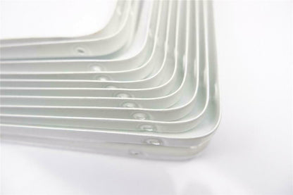 PAIR OF QUALITY LONDON BRACKETS SHELF SHELVES WHITE SUPPORT 3" 4" 10" 14" 350MM