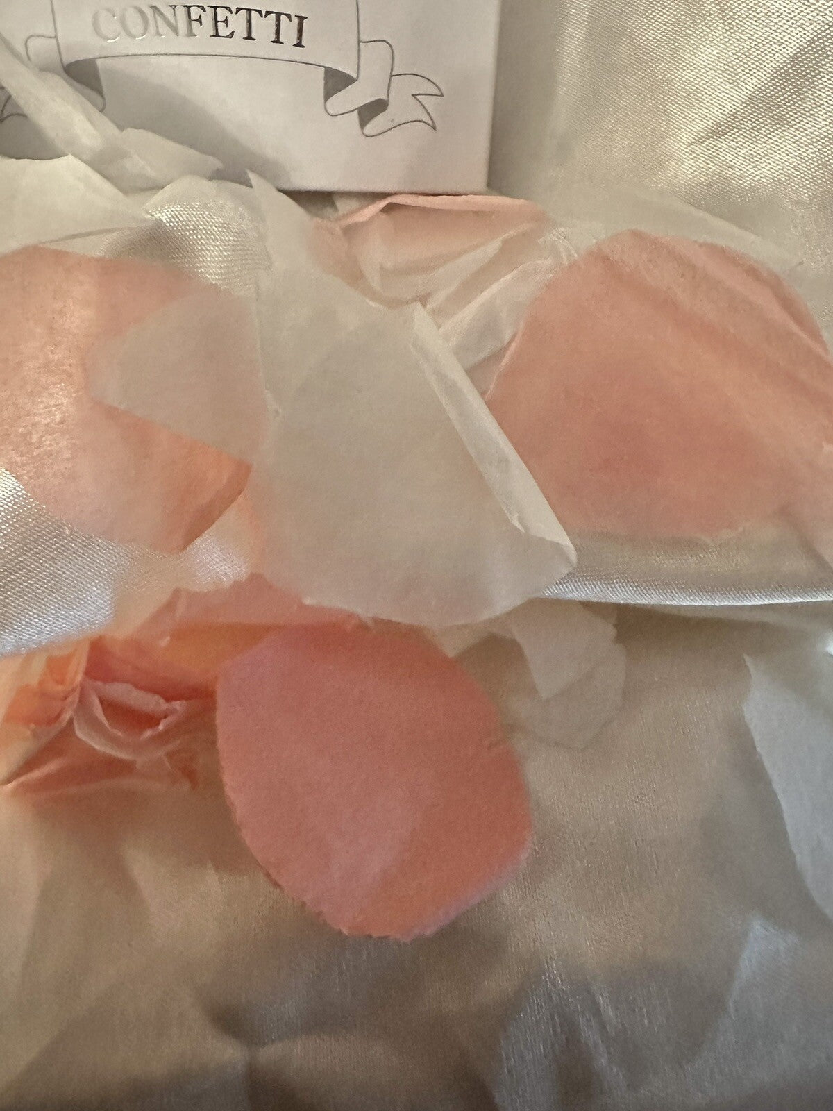 Wedding Pink Confetti White Throwing Paper Biodegradable Environmental Friendly