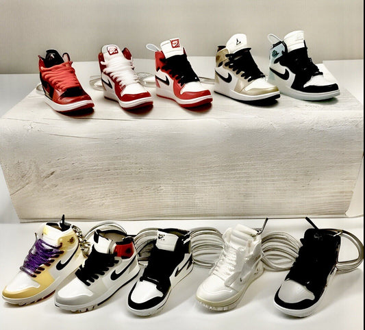 Nike trainer Sneaker keyring 3D Jordan Mini keychain sports shoe Car Key No Box.
