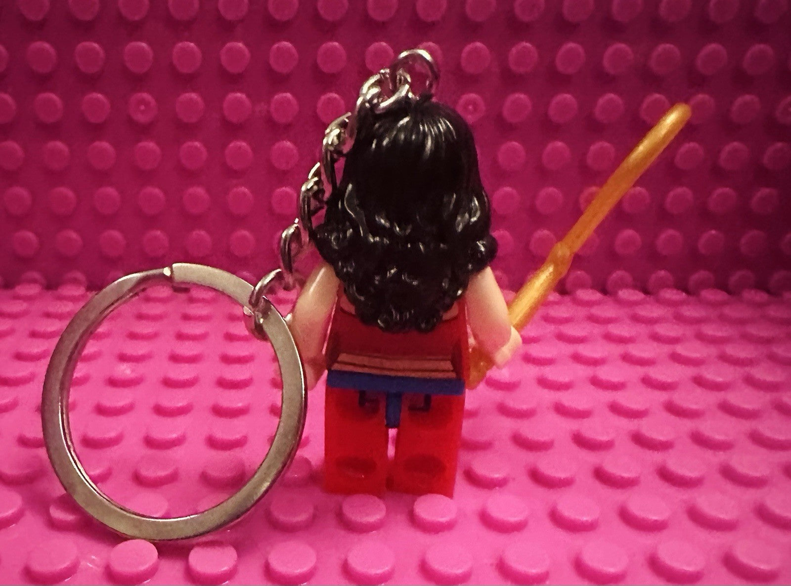 Wonder Woman Keyring  Funny Angry DC Bag Charm Car Chain Key Gift