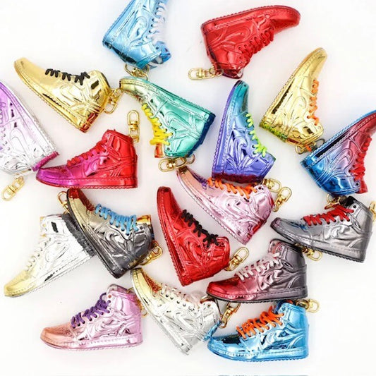 3d nike Sneaker trainer key ring Jordans metallic Mini sports shoe Gift Box High