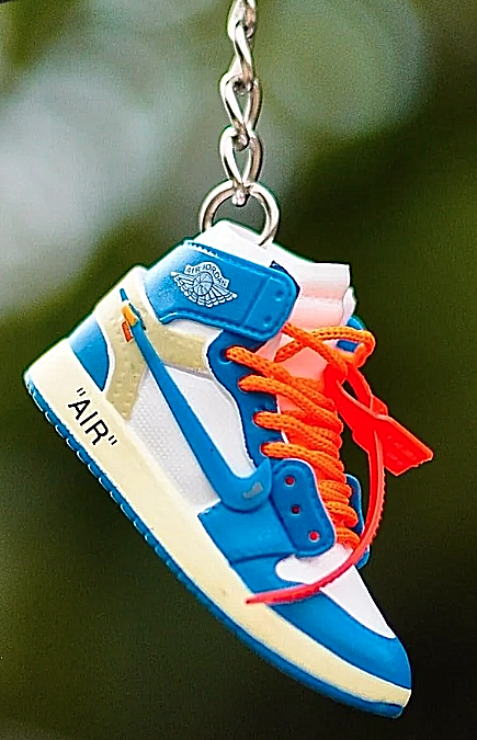 Mini Nike Keyring Sneakers 🔥3D Jordan 1 keychain Trainer Sports Shoe & gift box