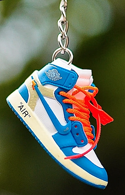 Mini Nike Keyring Sneakers 🔥3D Jordan 1 keychain Trainer Sports Shoe & gift box
