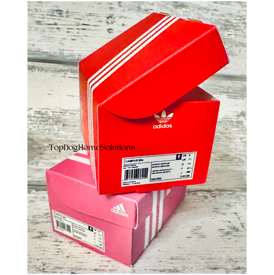 ADIDAS Mini Trainer Sneaker Shoe Box Gift Sport Football Red White Blue Pink