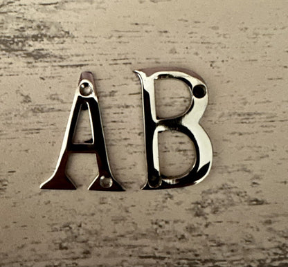 Polished Chrome Door Numbers 2" 50 mm House Flat Shop Letters