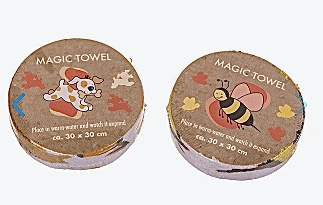ANIMALS  MAGIC FLANNEL TOWEL FACE CLOTH BATH TRAVEL CAMPING KIDS FUN COTTON GIFT
