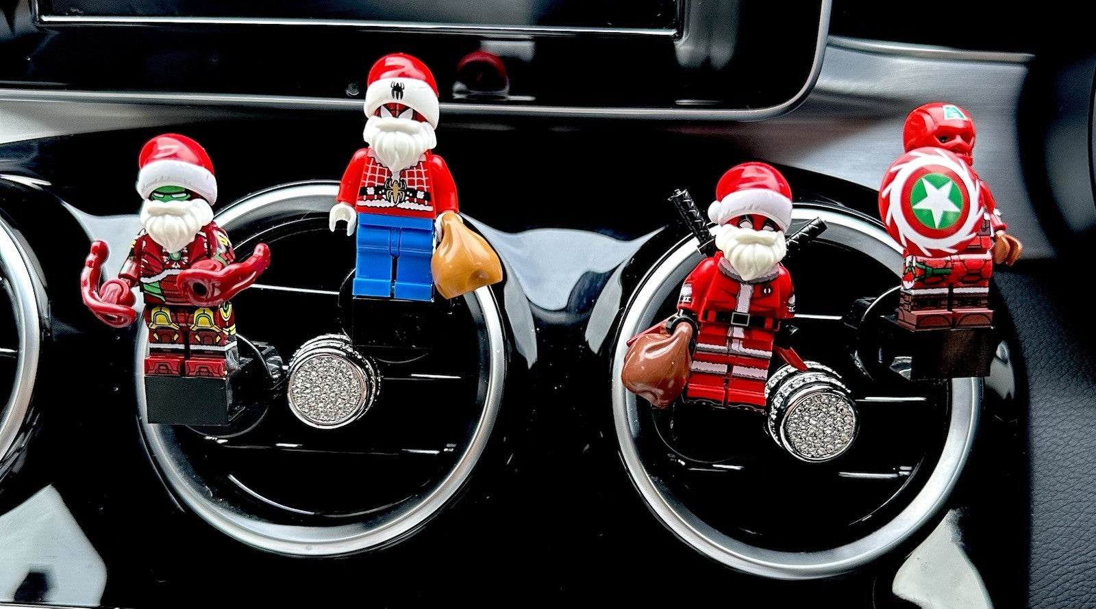 Christmas Spiderman Air Freshener Mini Figure Marvel Car Clip Vent Scent Gift