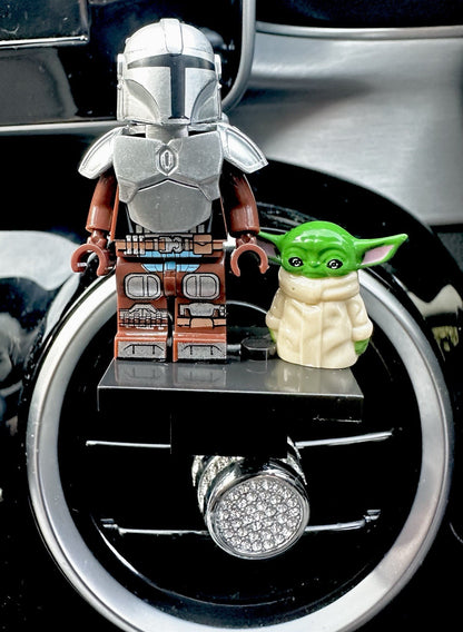 Yoda Car Air Freshener Mini Figure Handmade Clip Vent Scent Christmas Gift