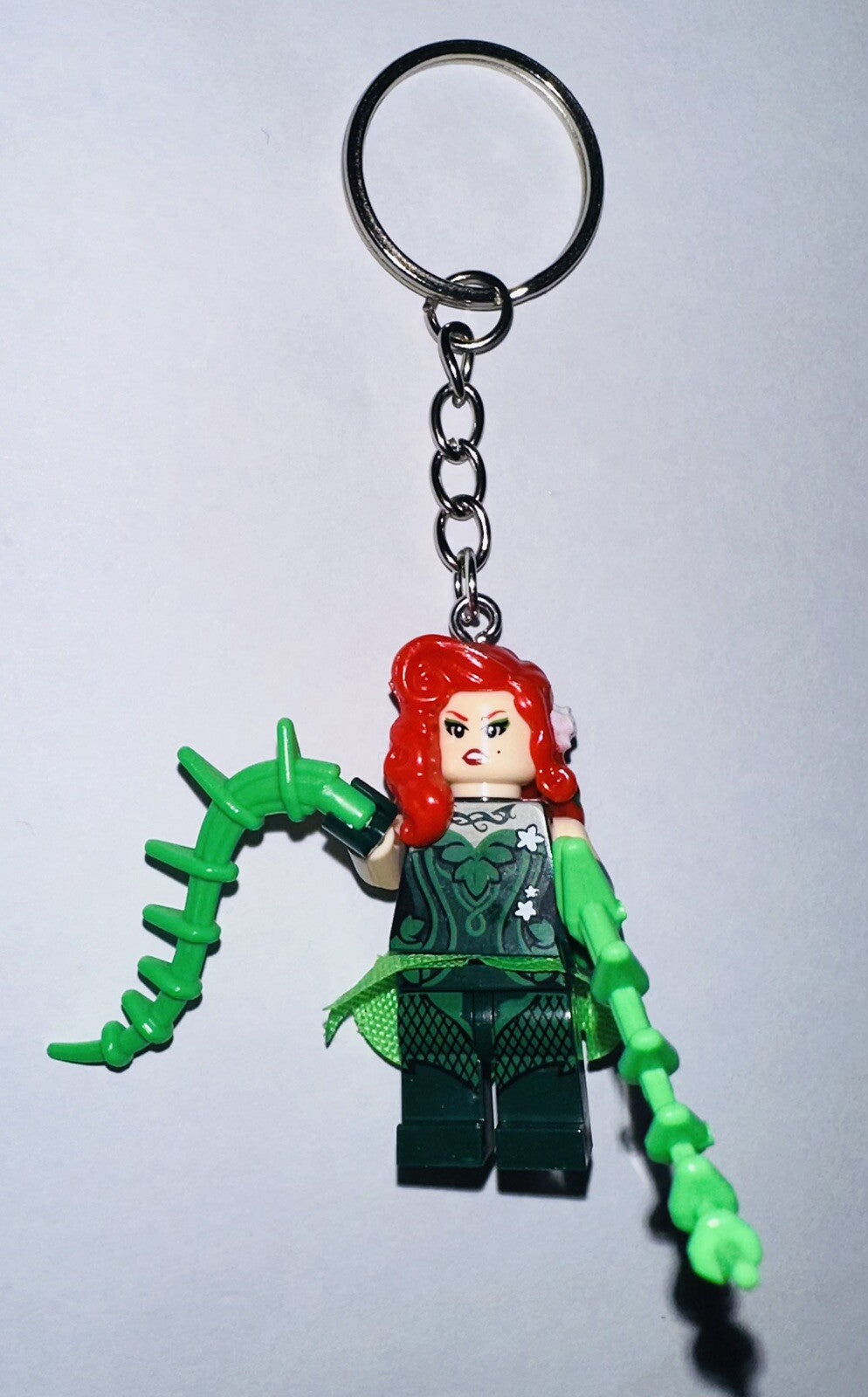 Poison Ivy Green DC Keyring Car Keys Superhero Mini Figure Gift Inc Gift Bag