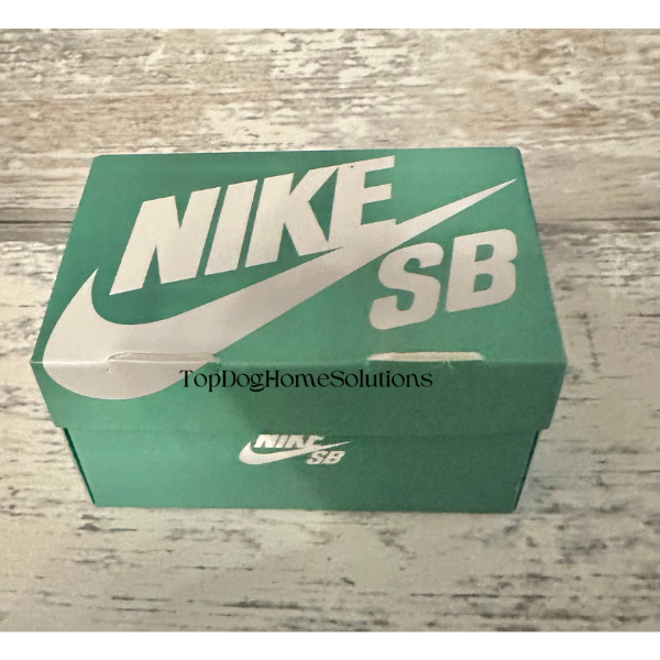 Nike Mini Trainer Sneaker Shoe Box Gift Sport Football Red White Blue Pink Green
