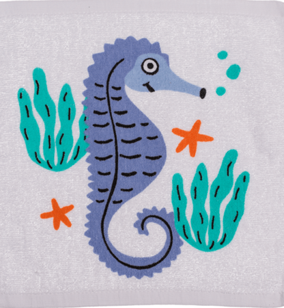 Xmas Sealife Fish Shark Magic Flannel Towel Kids Wash Cloth Bath Seahorse Nemo