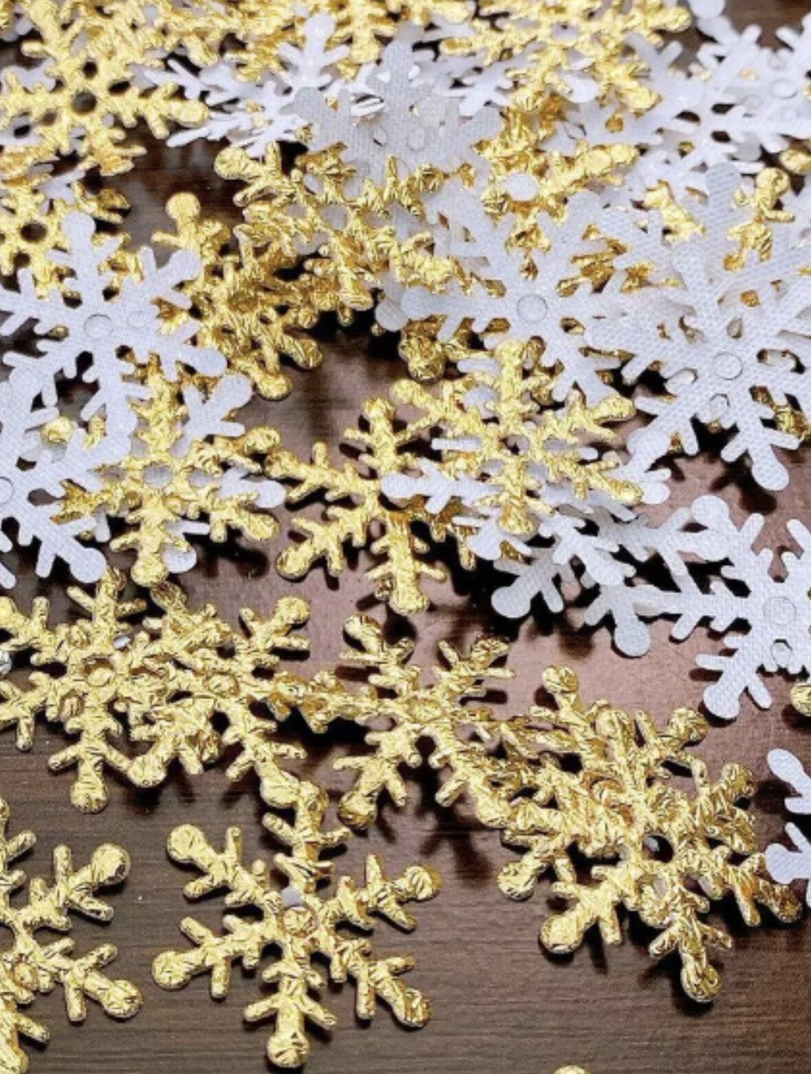 Snowflakes Christmas Confetti 20mm Table Sprinkles Party Decorations Xmas 300pcs