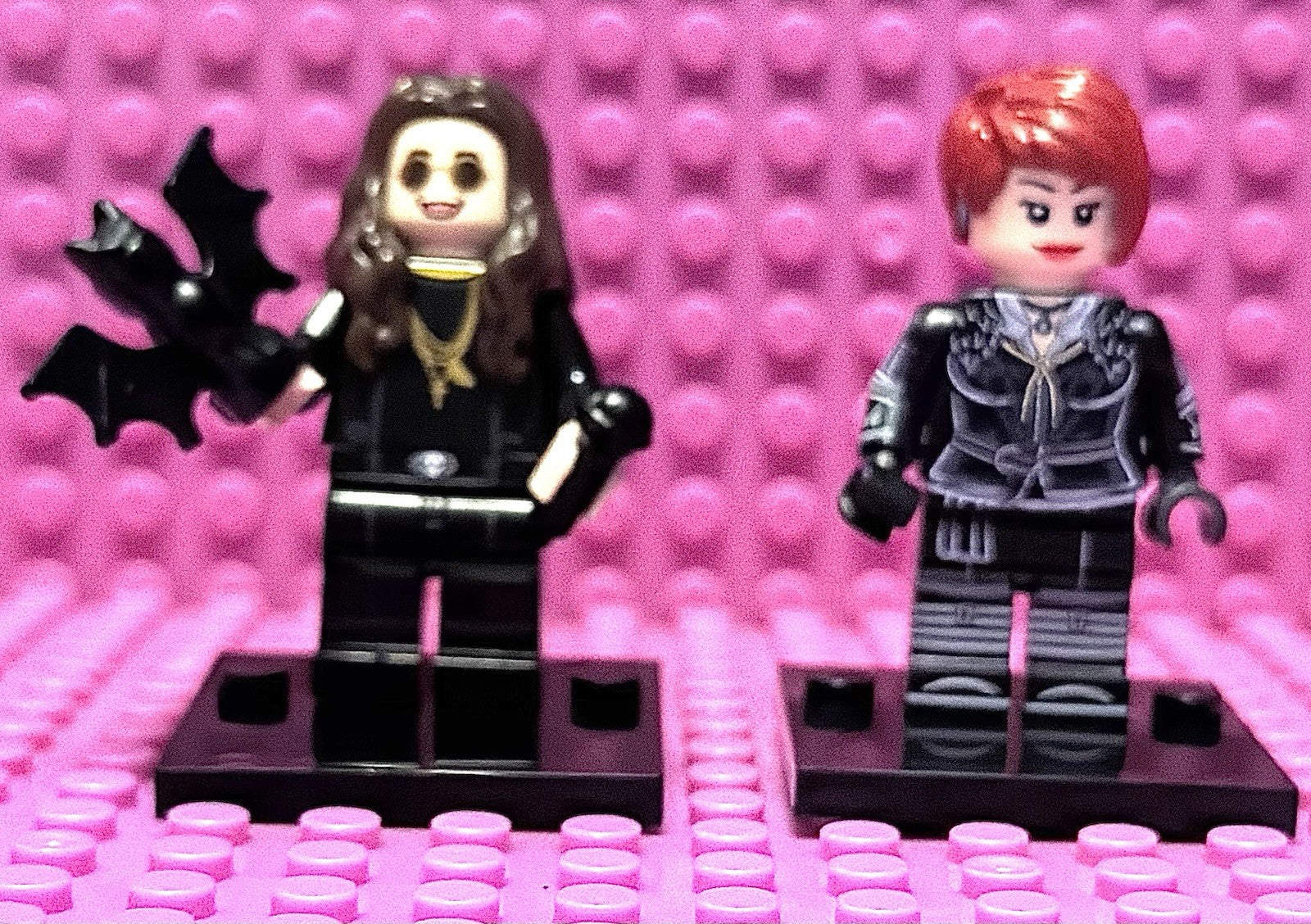 Rock Music Ozzy Sharon Osbourne Minifigure Couple Black Mini Figure Rock Band