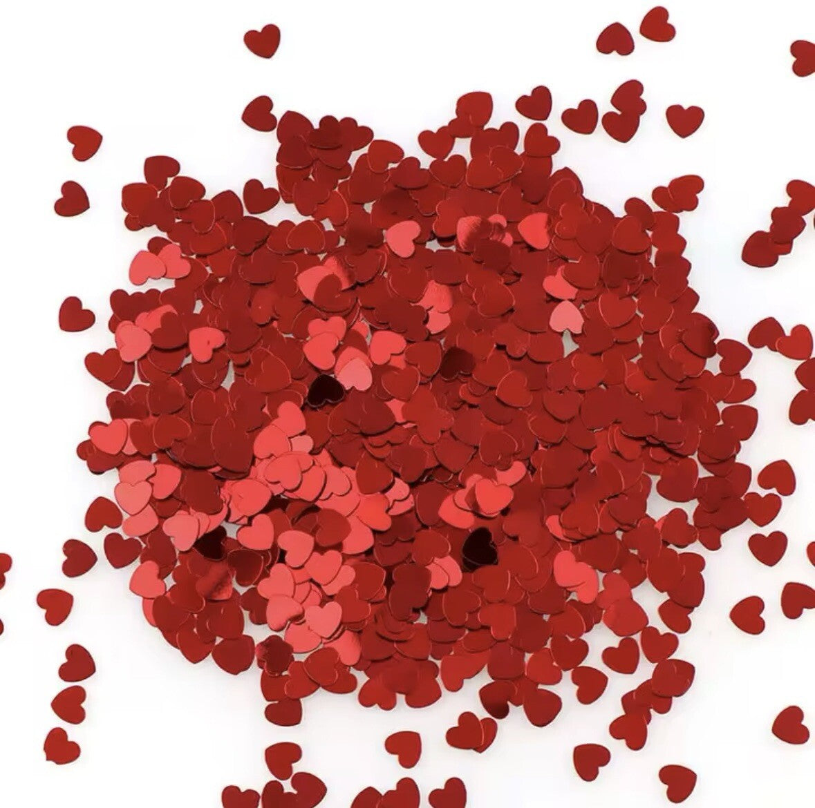 Red Heart Table Confetti Wedding Valentine Day Engagement Party Decor Sprinkles