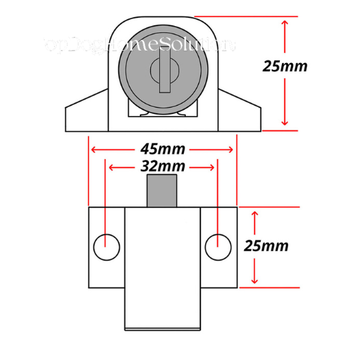 Skylight window Lock Roof Security Attic Loft Dead Bolt Push Key Locking UPVC