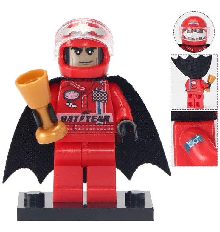 Motor Racing Batman Red Car Air Freshener Figure Mini Clip Vent Scent Comics