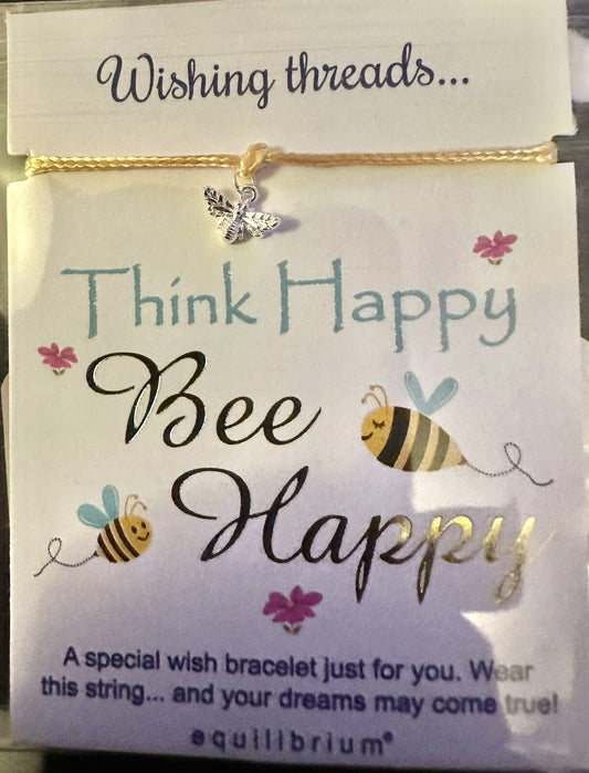 Bee Happy Bracelet Best Friend message Friendship Charm Gift Special Wish