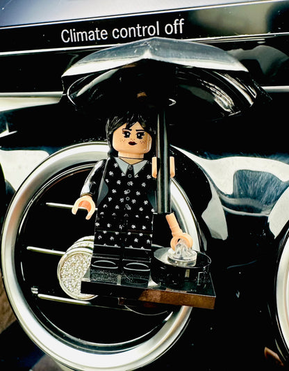Wednesday Car Air Freshener Figure Halloween Mini Clip Vent Scent
