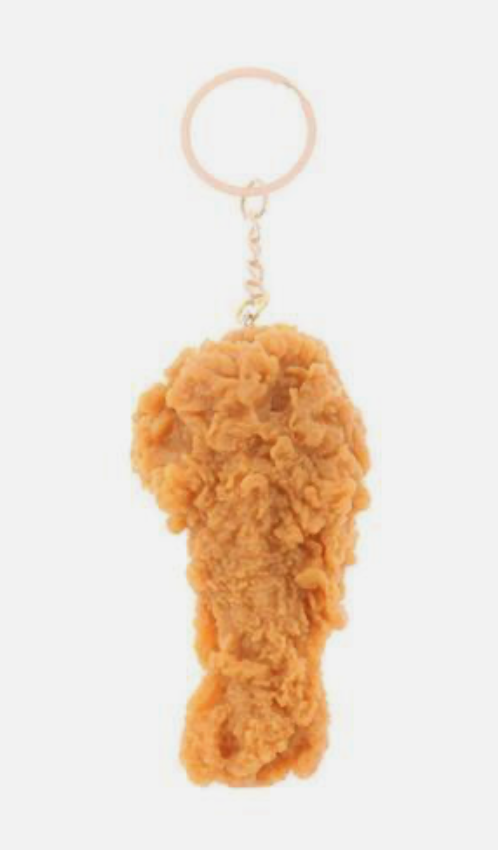 Chicken Nugget Keyring McDonalds KFC Wings Novelty Funny Joke Key Chain Foodie