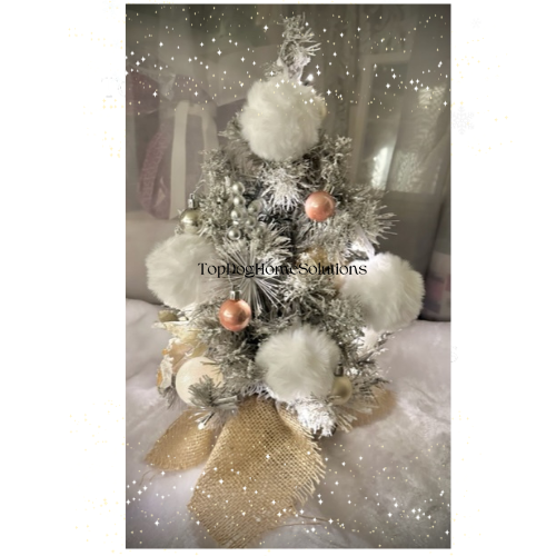 4 Xmas White Fluffy Pom Pom Hanging snowball Tree Bauble Decoration Quality