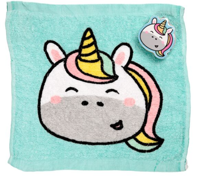 Unicorn Magic flannel cloth Kids wash bath expanding shower travel towel Pink