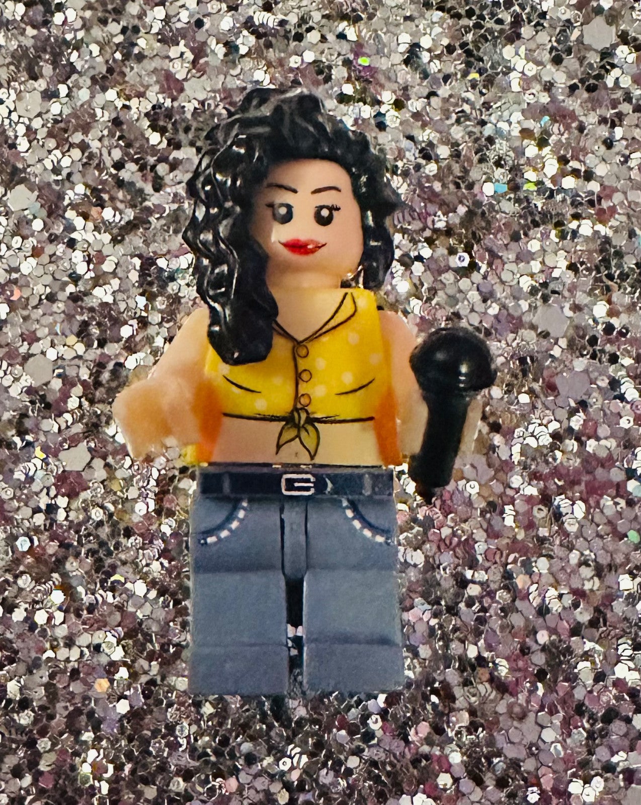 3D Minifigure Amy Winehouse pop singer music Gift Female band Rock