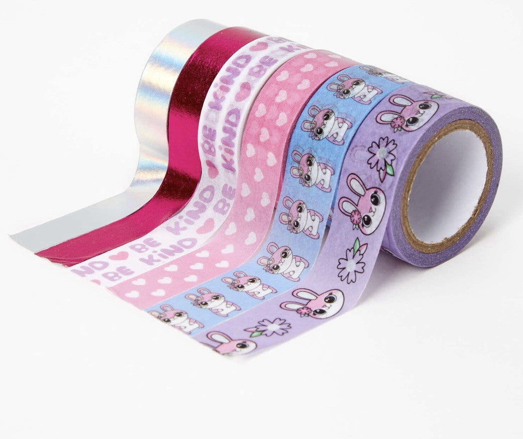 2 Pk 6 Clares Anime Hearts Gift Wrapping Washi Paper Masking Tape Craft Bunnies
