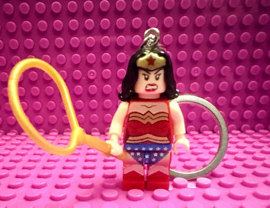 Wonder Woman Keyring  Funny Angry DC Bag Charm Car Chain Key Gift
