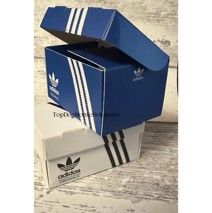 ADIDAS Mini Trainer Sneaker Shoe Box Gift Sport Football Red White Blue Pink