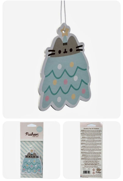Pusheen the Cat Christmas Tree Hanging Car Air Freshener Wardrobe Gift Scent 🌲