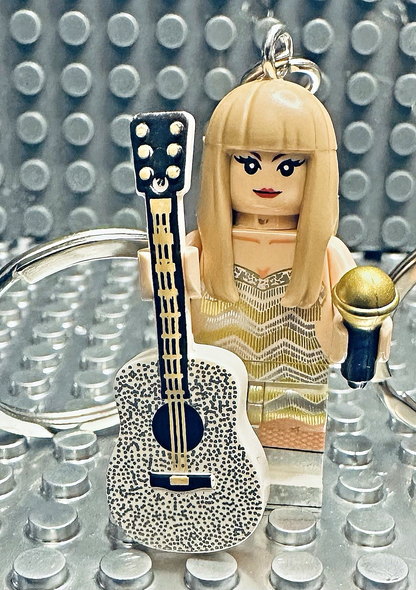 Cute Taylor Inspired 3D Mini Figure Keyring Keychain Eras Gift Music Pop Singer