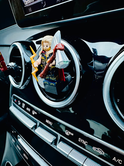 Marvel Hulk Thor Air Freshener Mini Figure Car Clip Vent Scent Fathers Day Gift