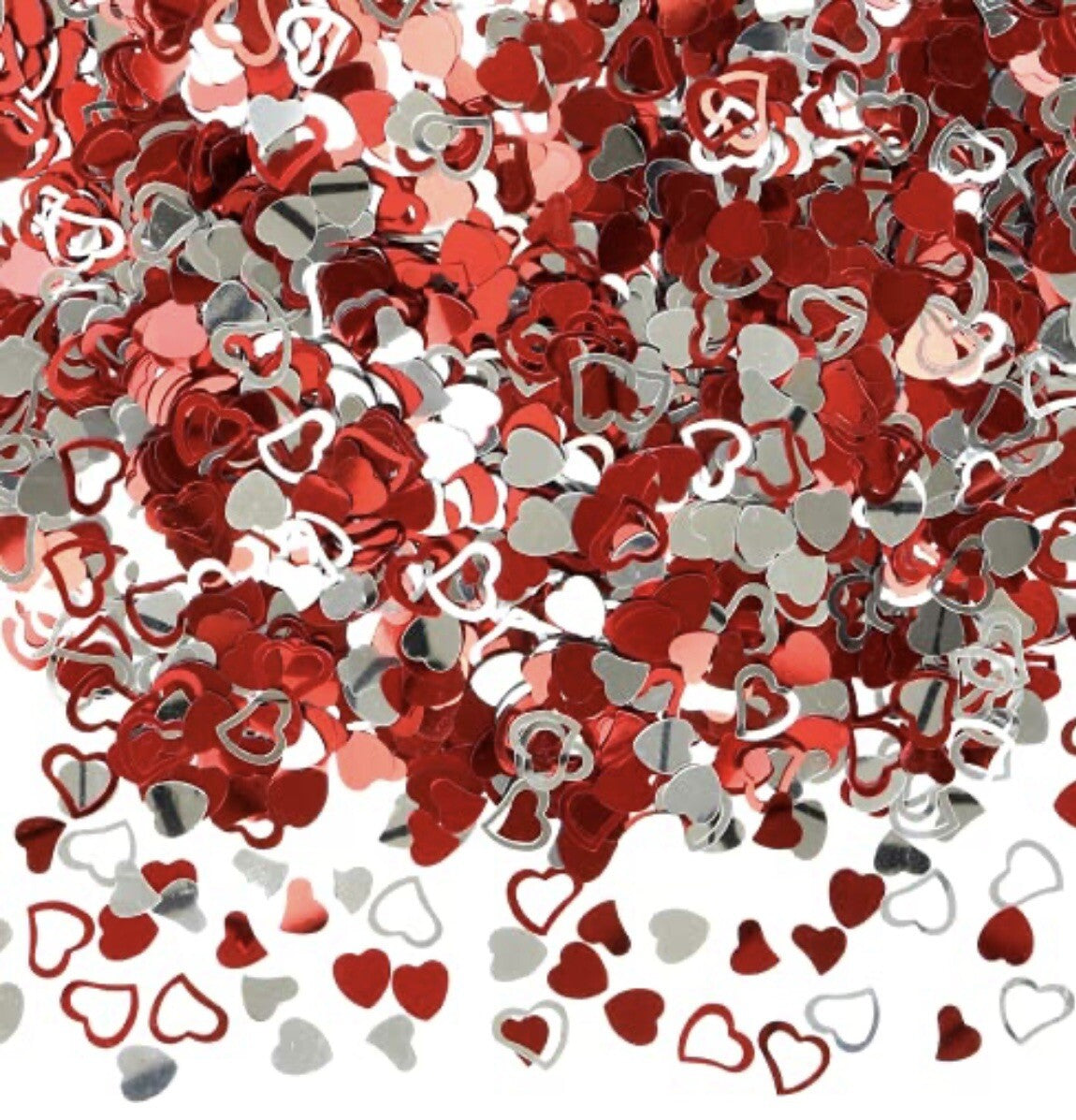 Red Love Heart Table Confetti Romantic Wedding Anniversary Party Valentines