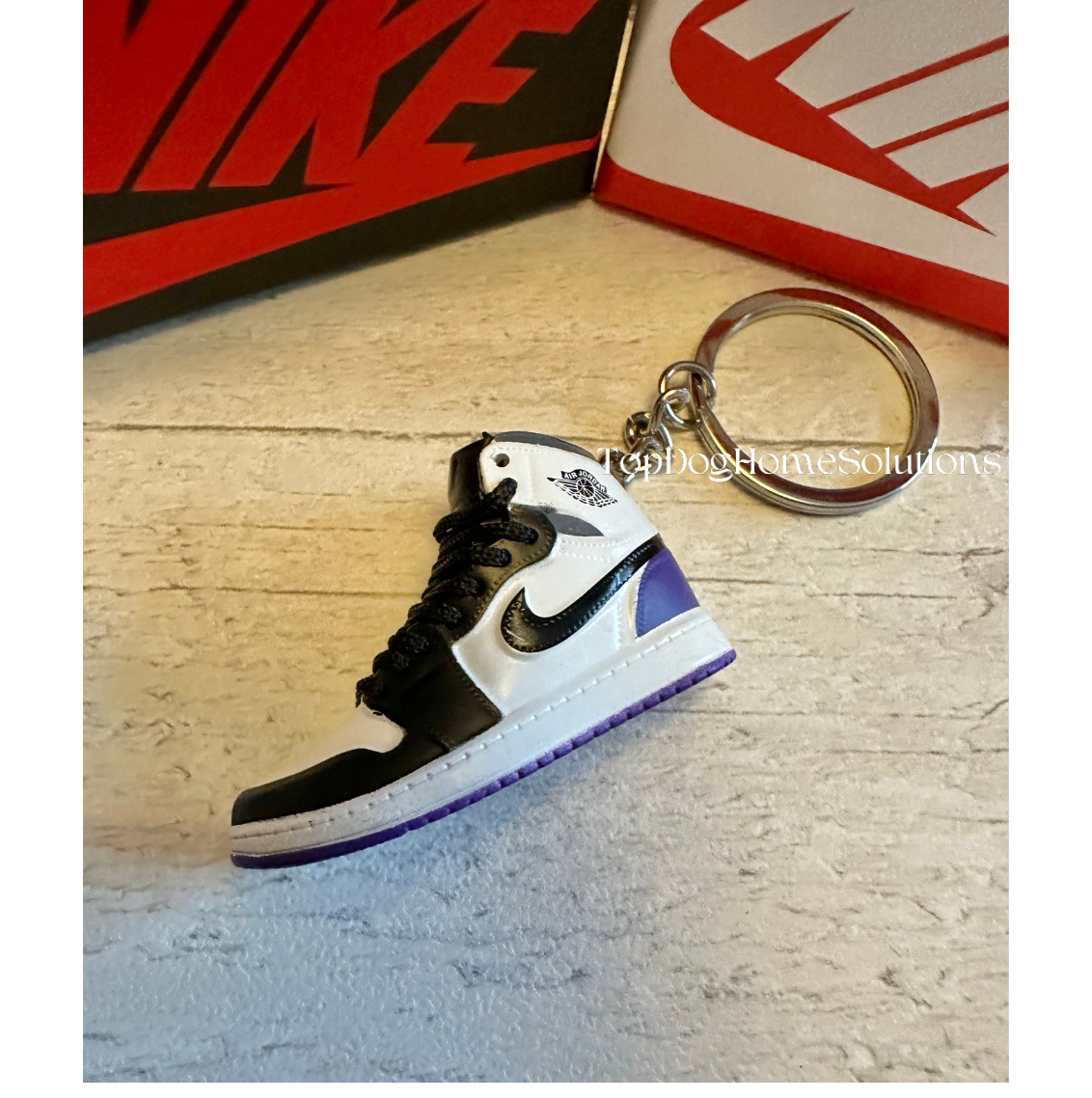 Nike trainer Sneaker keyring 3D Jordan Mini keychain sports shoe Car Key No Box.