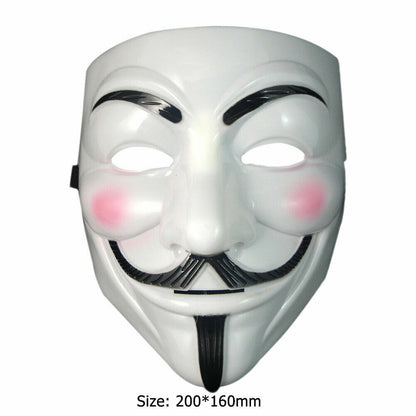 Anonymous Halloween Face Mask Hacker V Vendetta Guy Faulks Fancy Dress Party