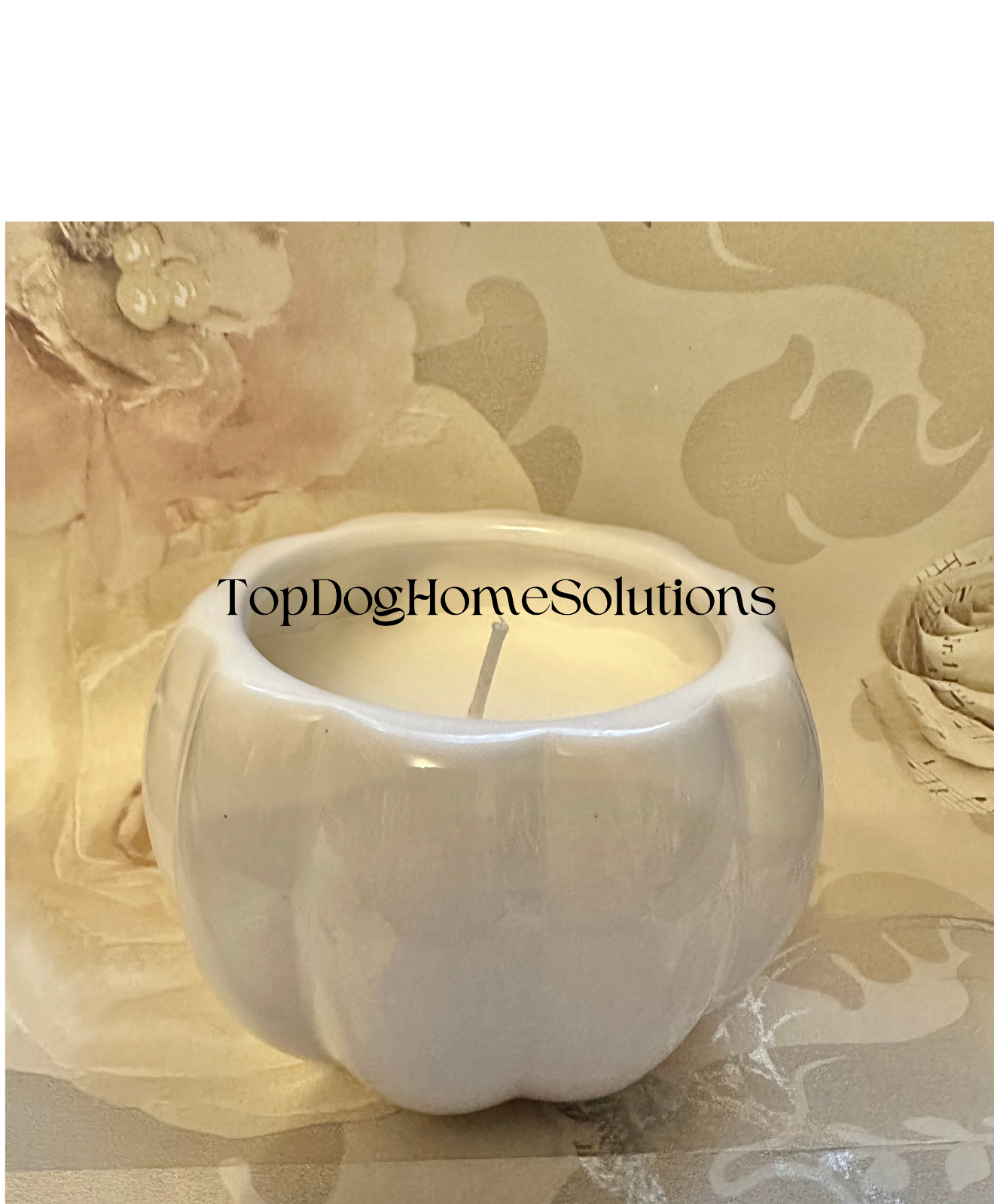Witch Candle Halloween Pumpkin & Book of spells Scented Gift Ornament Vanilla