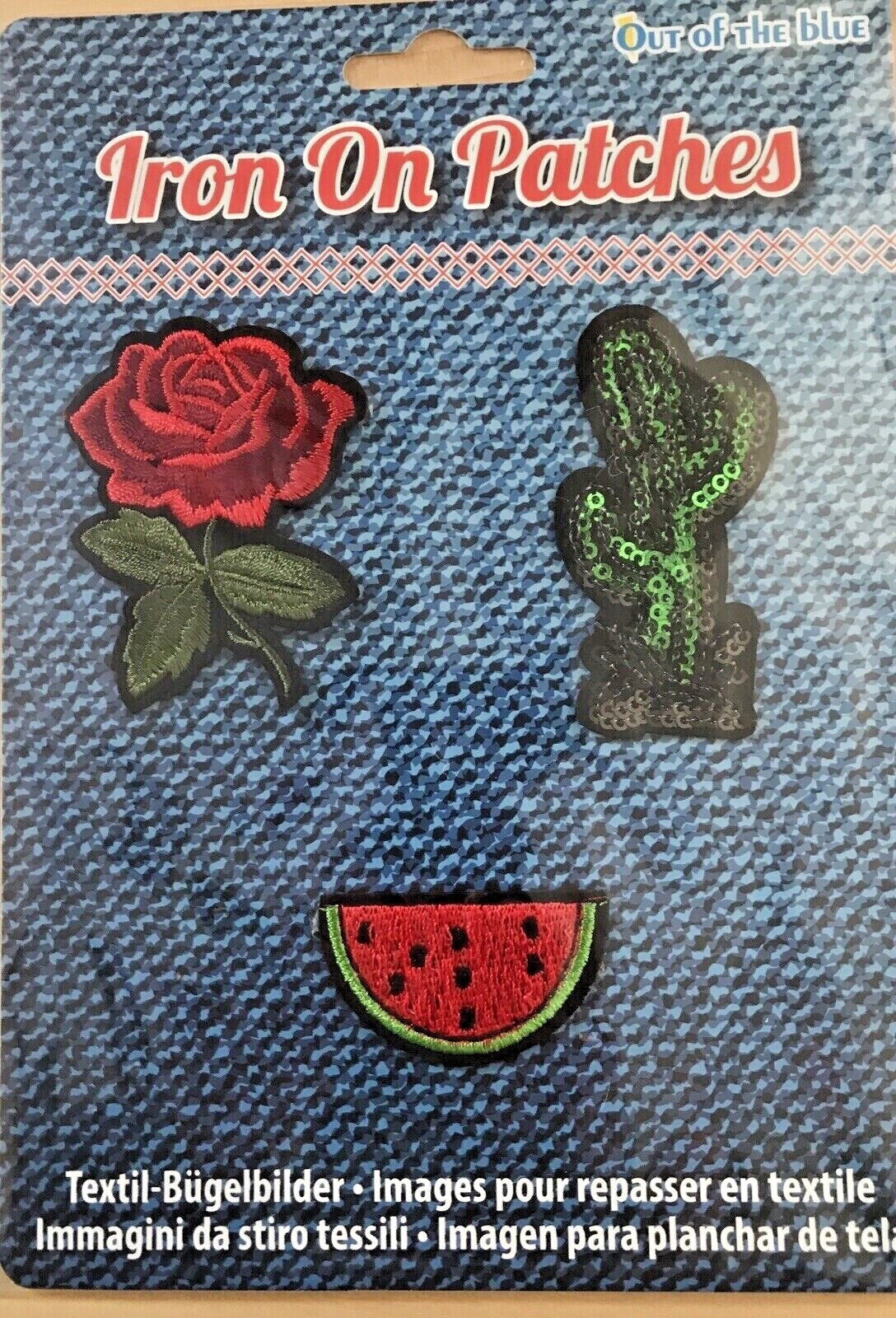 3 Sequin Motif Badges Clothes Fabric Patch Embroidered iron sew Appliqué Design