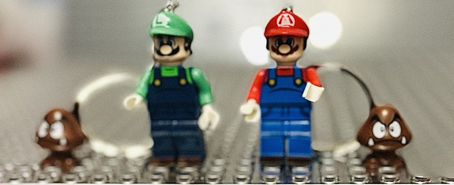 Super Mario Luigi Keyring Gaming Gamer DS Mario kart All stars