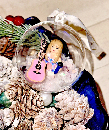 Christmas Taylor Mini Figure Bauble Hanging Snowflake Tree 3D Eras Tour Handmade