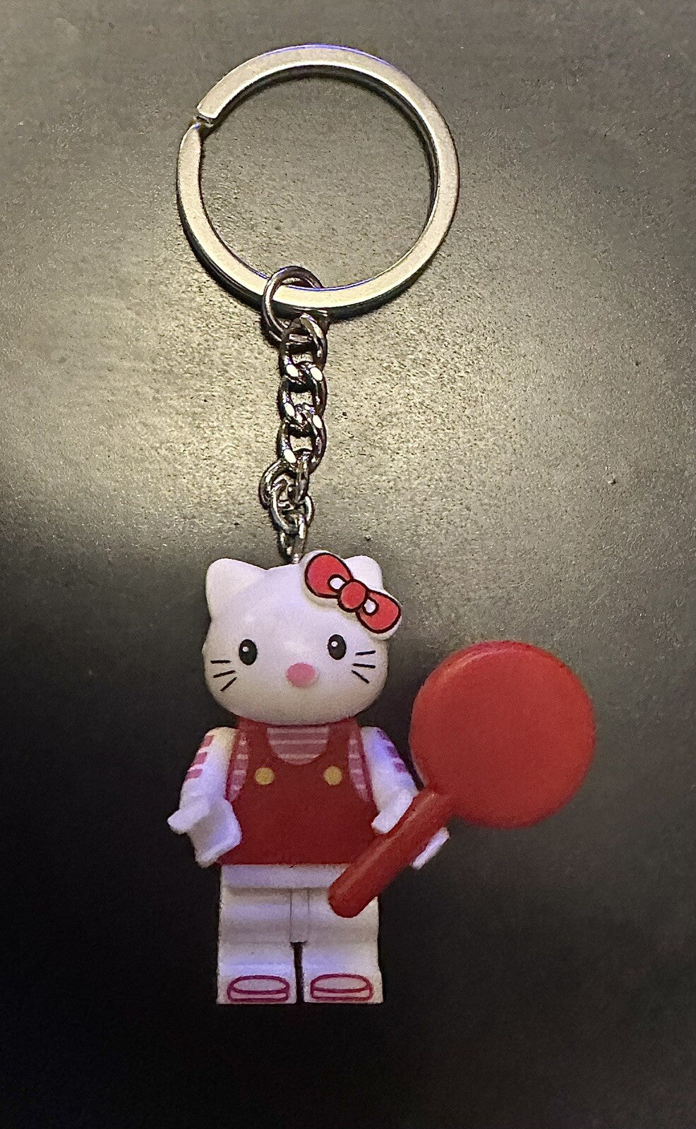 Hello Kitty Red Keyring Brick Cat Keychain Bag Charm Gift Car Key Cartoon Anime