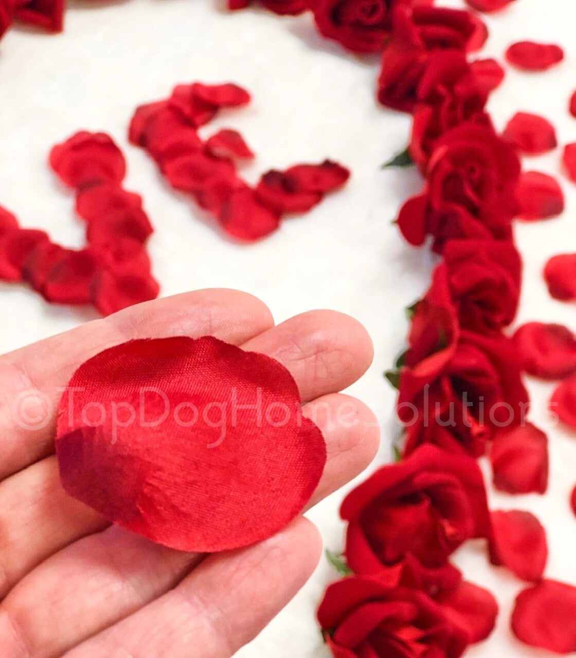 Valentine's Red Rose Petals Table Bed Romantic Decoration 120 Pack Flower 🌹