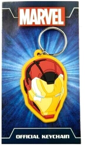 Marvel Iron Keyring Man kids boys mens 2D car keys bag Gift silicone Rubber Fob